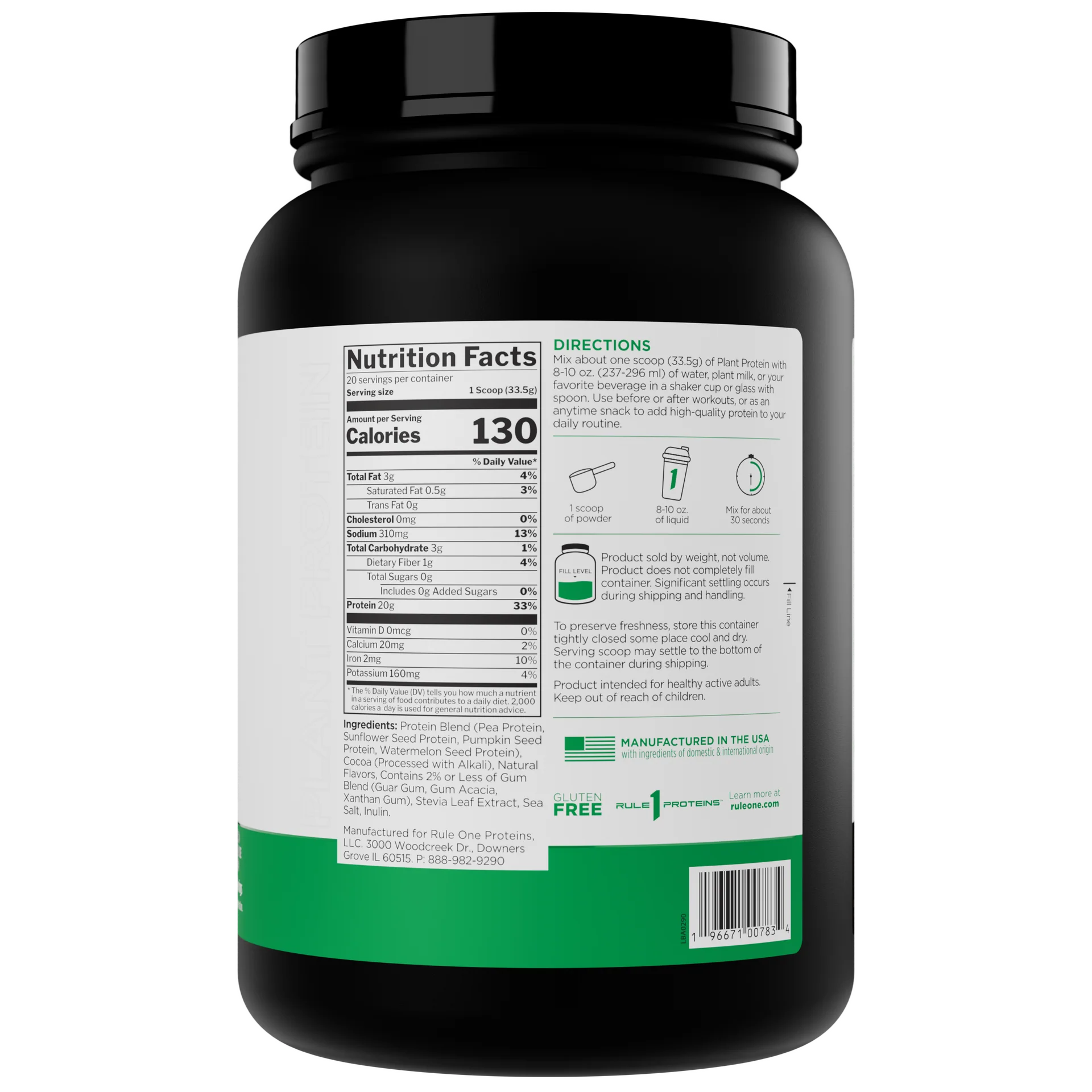 R1 - Plant Protein (20 serves) - PREORDER ONLY
