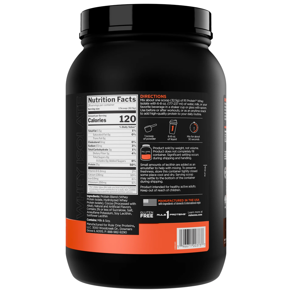 R1 - Protein Whey Isolate - PREORDER ONLY