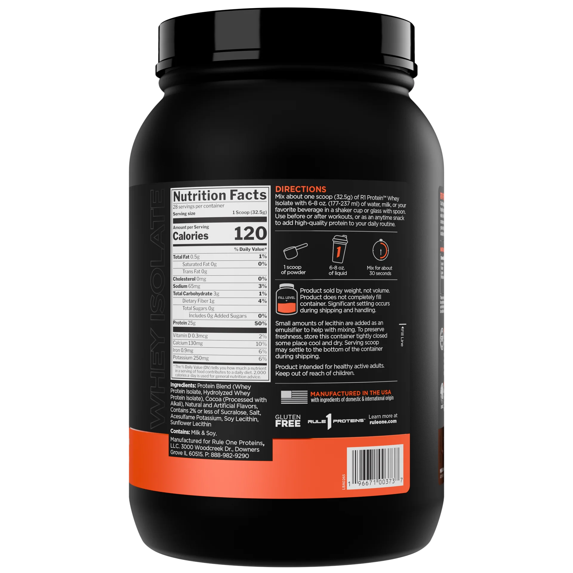 R1 - Protein Whey Isolate - PREORDER ONLY
