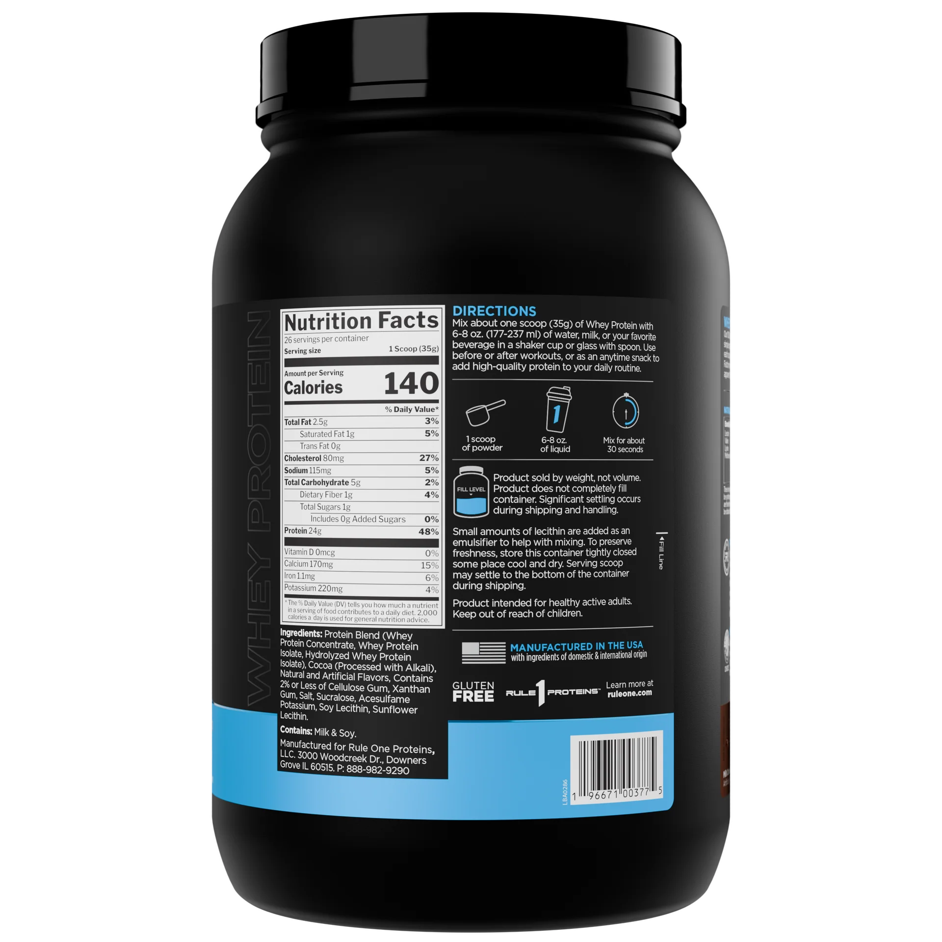 R1 - Whey Protein - PREORDER ONLY